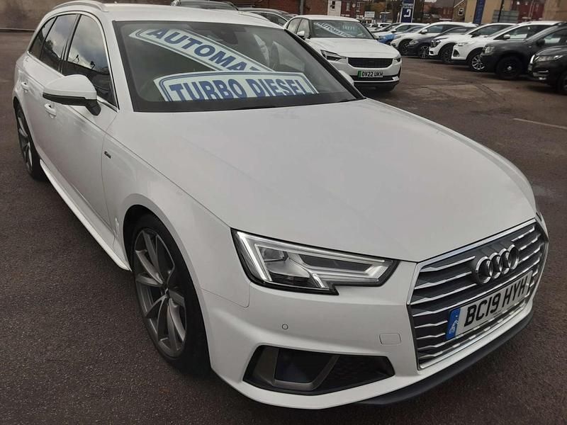 White Used 2019 Audi A4 S-Line Estate | £13,371 (Fair price) - Image 1/3