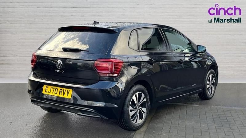 Used VW Polo Match 80 HP (58 kW) 2020 Black Hatchback