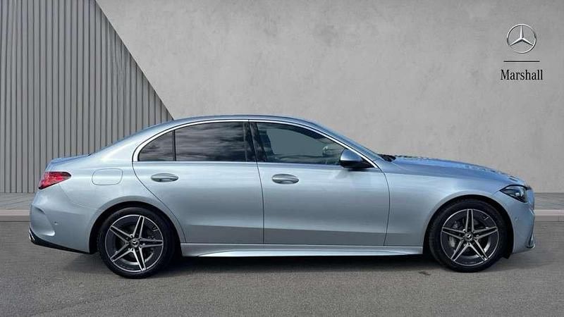 Used Mercedes C200 AMG line 204 HP (150 kW) 2024 Silver Sedan