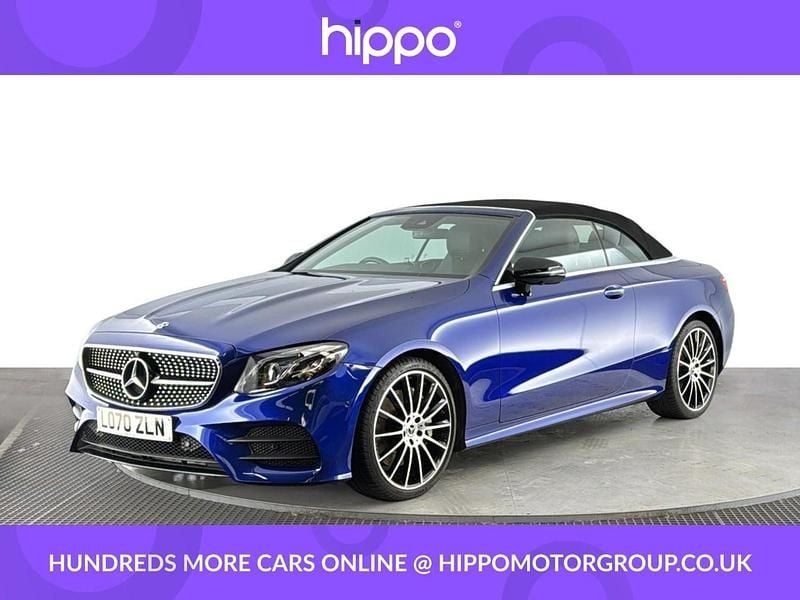 Used Mercedes E350 AMG Line Premium Plus 313 HP (230 kW) 2021 Blue Cabriolet