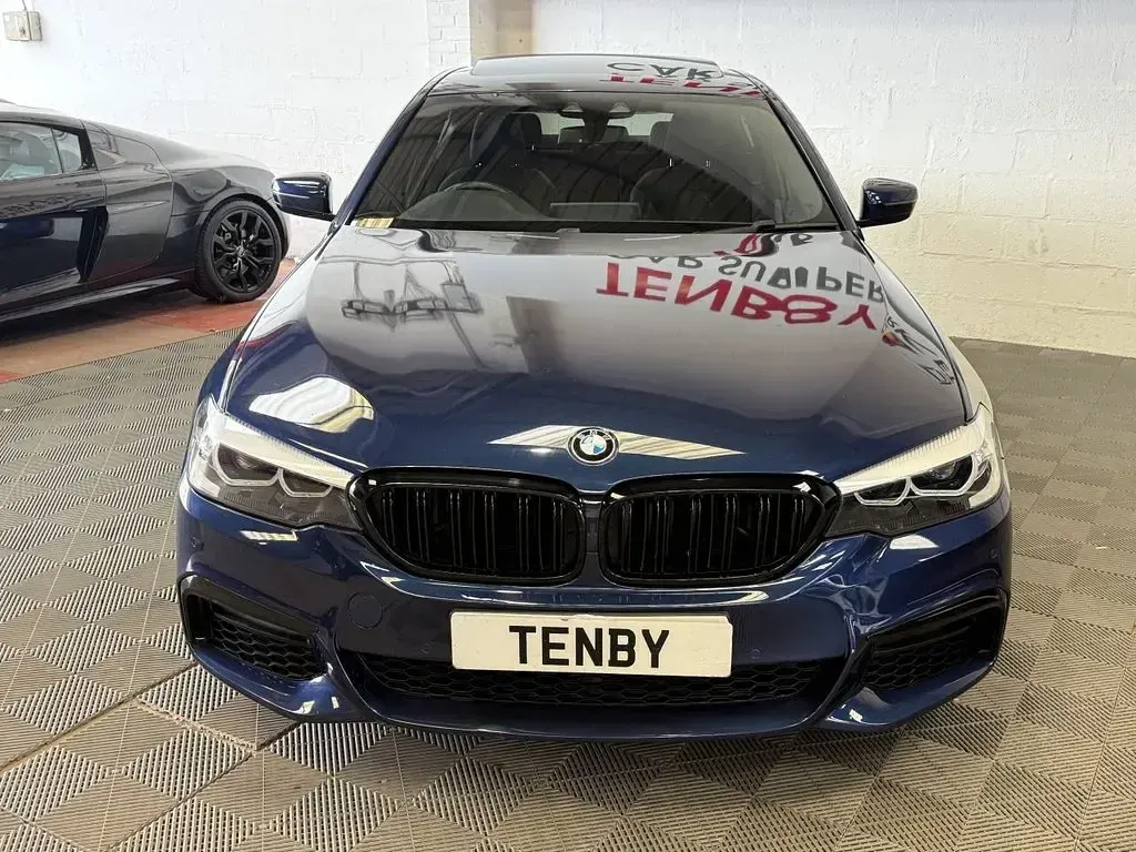 Used BMW 530e M Sport 248 HP (182 kW) 2018 Blue Sedan