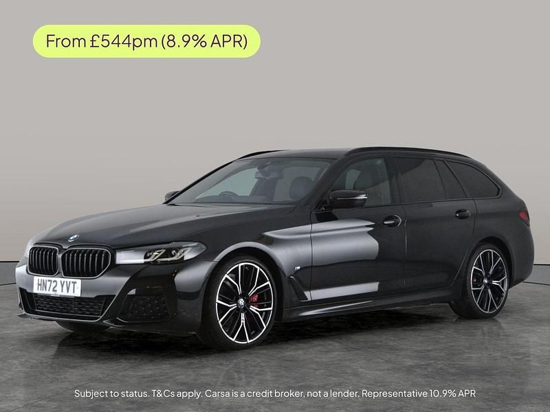 Black Used 2022 BMW 520 M Sport Estate | £30,390 (Fair price) - Image 1/2