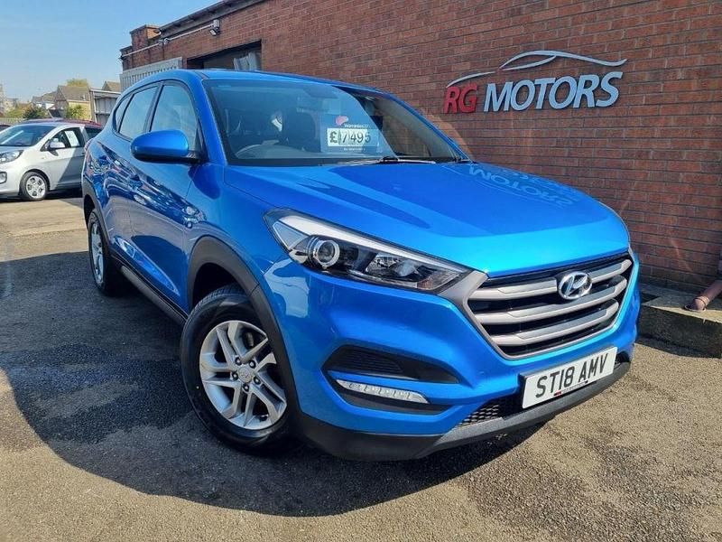 Used Hyundai Tucson 116 HP (85 kW) 2018 Blue SUV