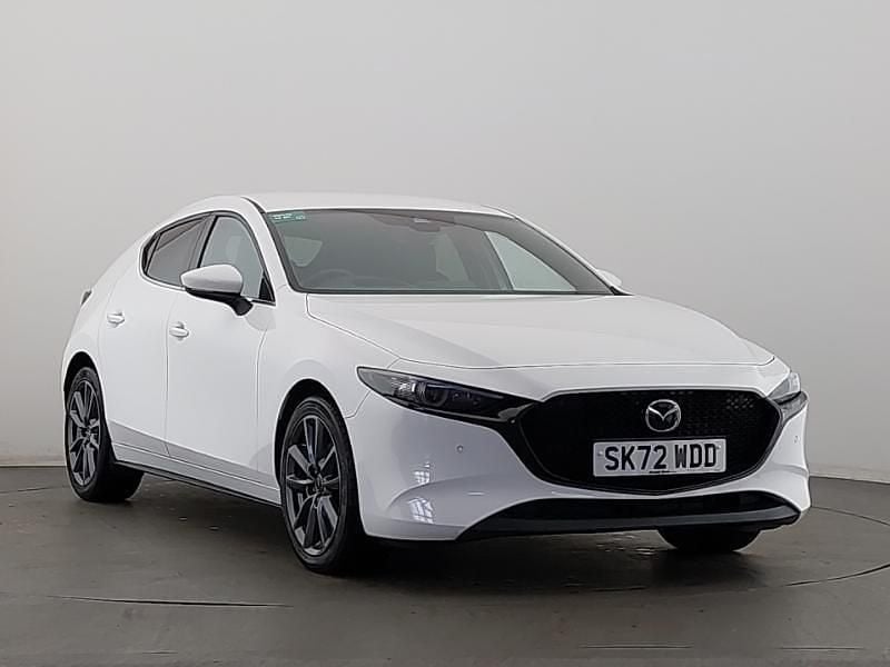 White Used 2022 Mazda 3 Edition Hatchback | £18,798 (A bit pricey) - Image 1/4
