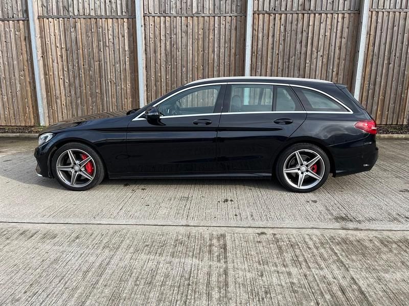 Used Mercedes C300 AMG line 2015 Black Estate