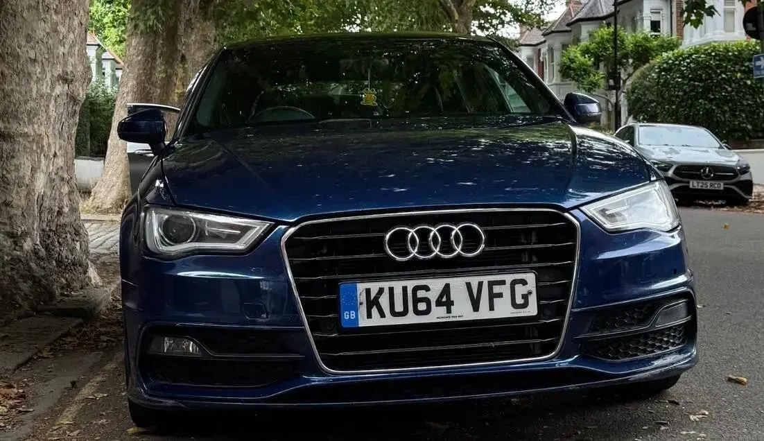 Used Audi A3 S-Line 150 HP (110 kW) 2014 Blue Hatchback
