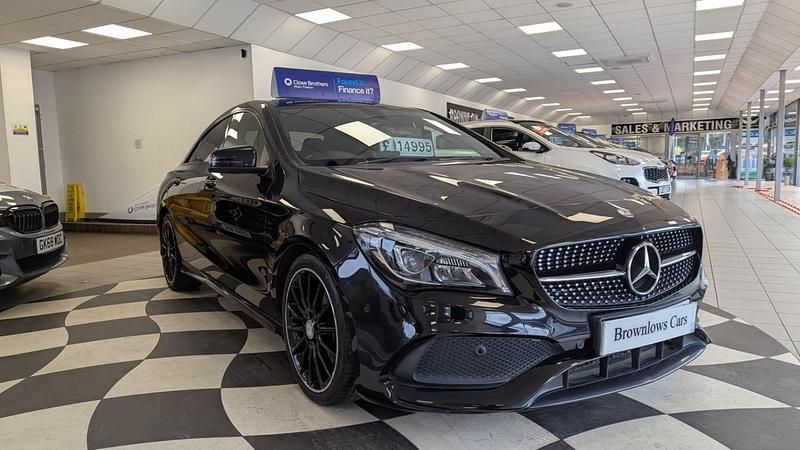Black Used 2016 Mercedes CLA180 AMG line Sedan | £12,995 (A bit pricey) - Image 1/4