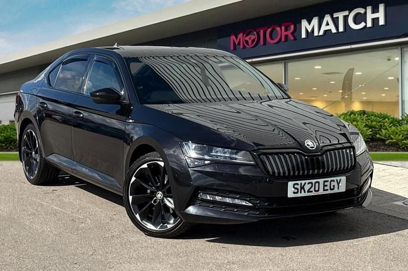 Black Used 2020 Skoda Superb SportlinePlus Hatchback | £16,990 (Super price) - Image 1/4