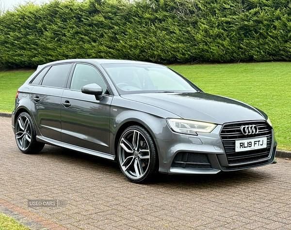 Grey Used 2019 Audi A3 S-Line Hatchback | £13,350 (Fair price) - Image 1/4