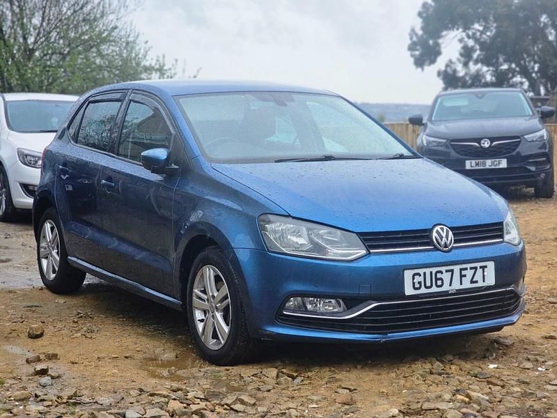 Used VW Polo Edition 75 HP (55 kW) 2017 Blue Hatchback
