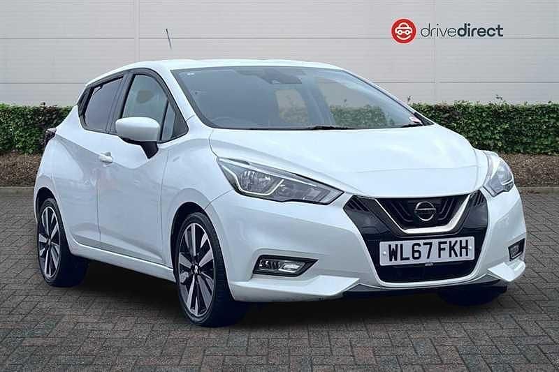 White Used 2017 Nissan Micra Tekna Hatchback | £7,398 (Fair price) - Image 1/4
