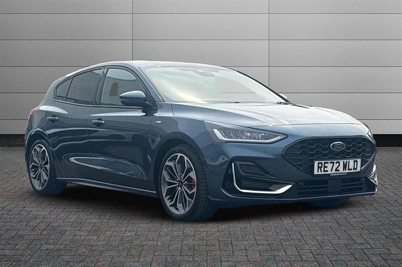 Blue Used 2022 Ford Focus ST-Line Hatchback | £18,450 (A bit pricey) - Image 1/4