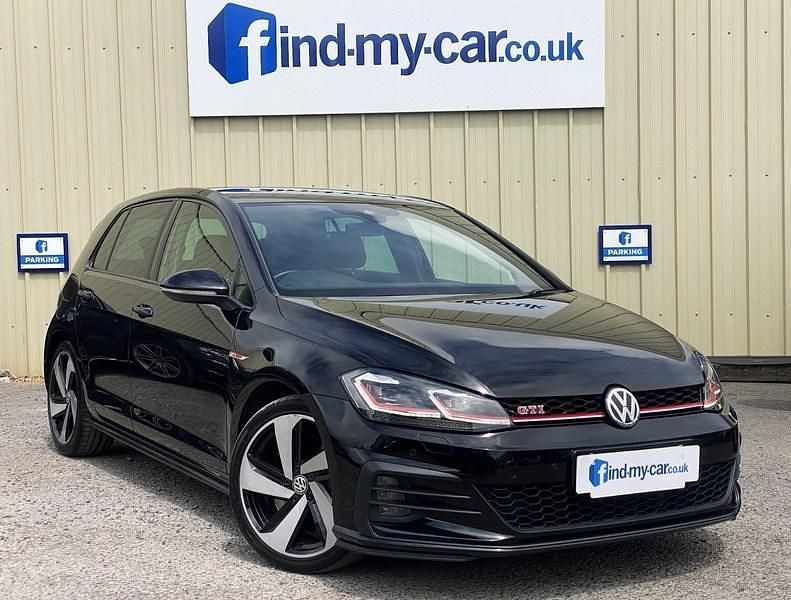 Black Used 2019 VW Golf VII GTI Hatchback | £19,499 (Good price) - Image 1/2