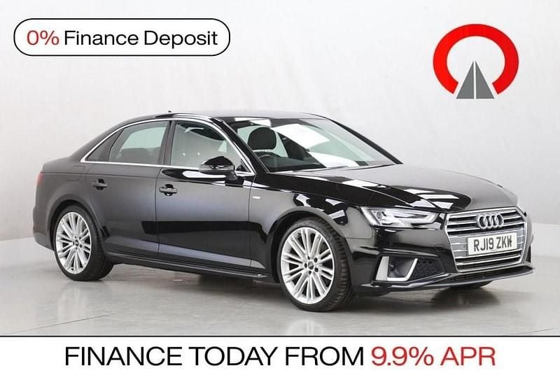 Used Audi A4 S-Line 190 HP (139 kW) 2019 Black Sedan