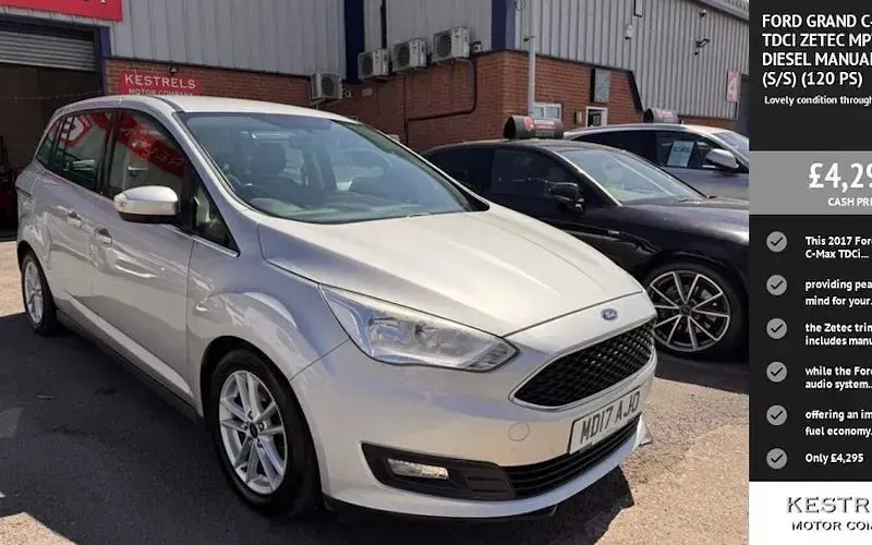 Used Ford Grand C-Max Zetec 120 HP (88 kW) 2017 MPV