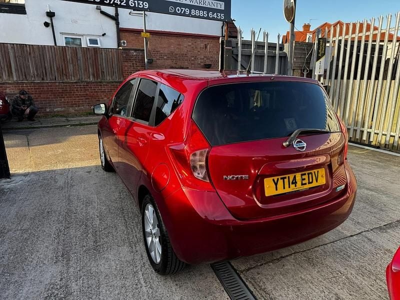 Used Nissan Note Acenta 98 HP (72 kW) 2014 Red Hatchback