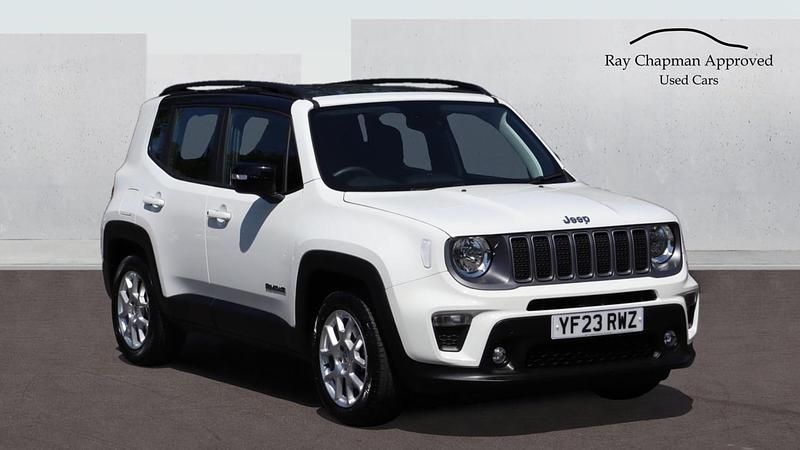 White/black Used 2023 Jeep Renegade Limited SUV | £14,500 (Super price) - Image 1/4