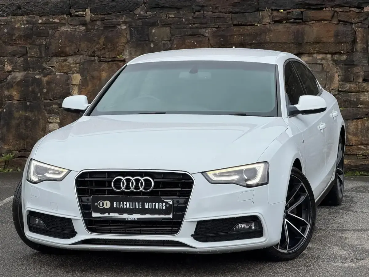 Used Audi A5 Sportback S-Line 245 HP (180 kW) 2015 White Hatchback