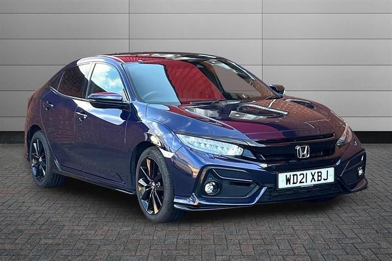 Used Honda Civic Sport 182 HP (133 kW) 2021 Blue Hatchback