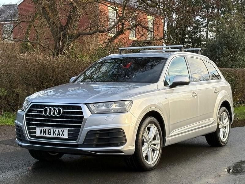 Used Audi Q7 S-Line 218 HP (160 kW) 2018 Silver SUV