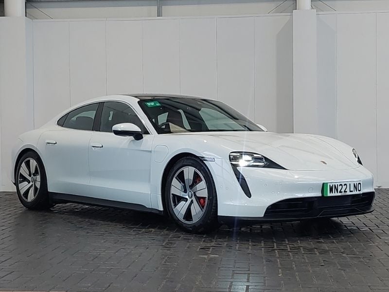 White Used 2022 Porsche Taycan Sedan | £49,998 (Super price) - Image 1/4