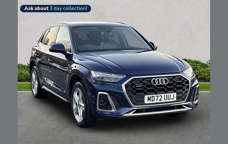 Blue Used 2023 Audi Q5 S-Line SUV | £33,432 (Fair price) - Image 1/4