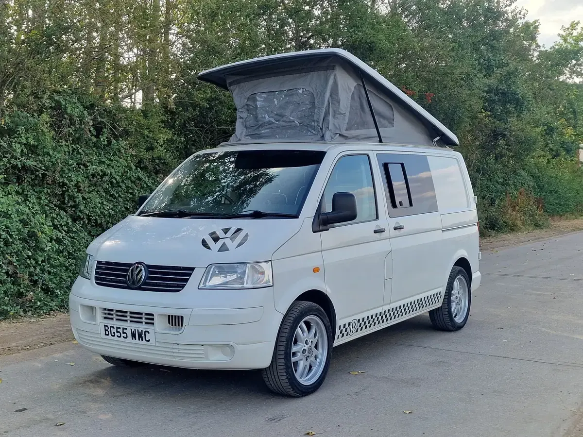 Used VW T5 85 HP (62 kW) 2005 White Van