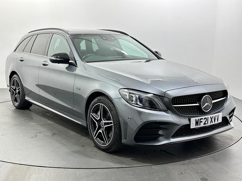 Grey Used 2021 Mercedes C300e AMG line Estate | £20,145 (Fair price) - Image 1/3