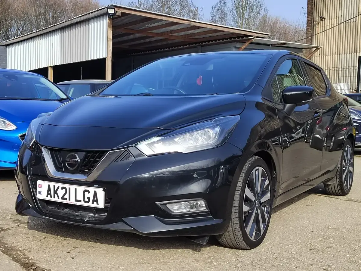 Used Nissan Micra Tekna 91 HP (66 kW) 2021 Black Hatchback