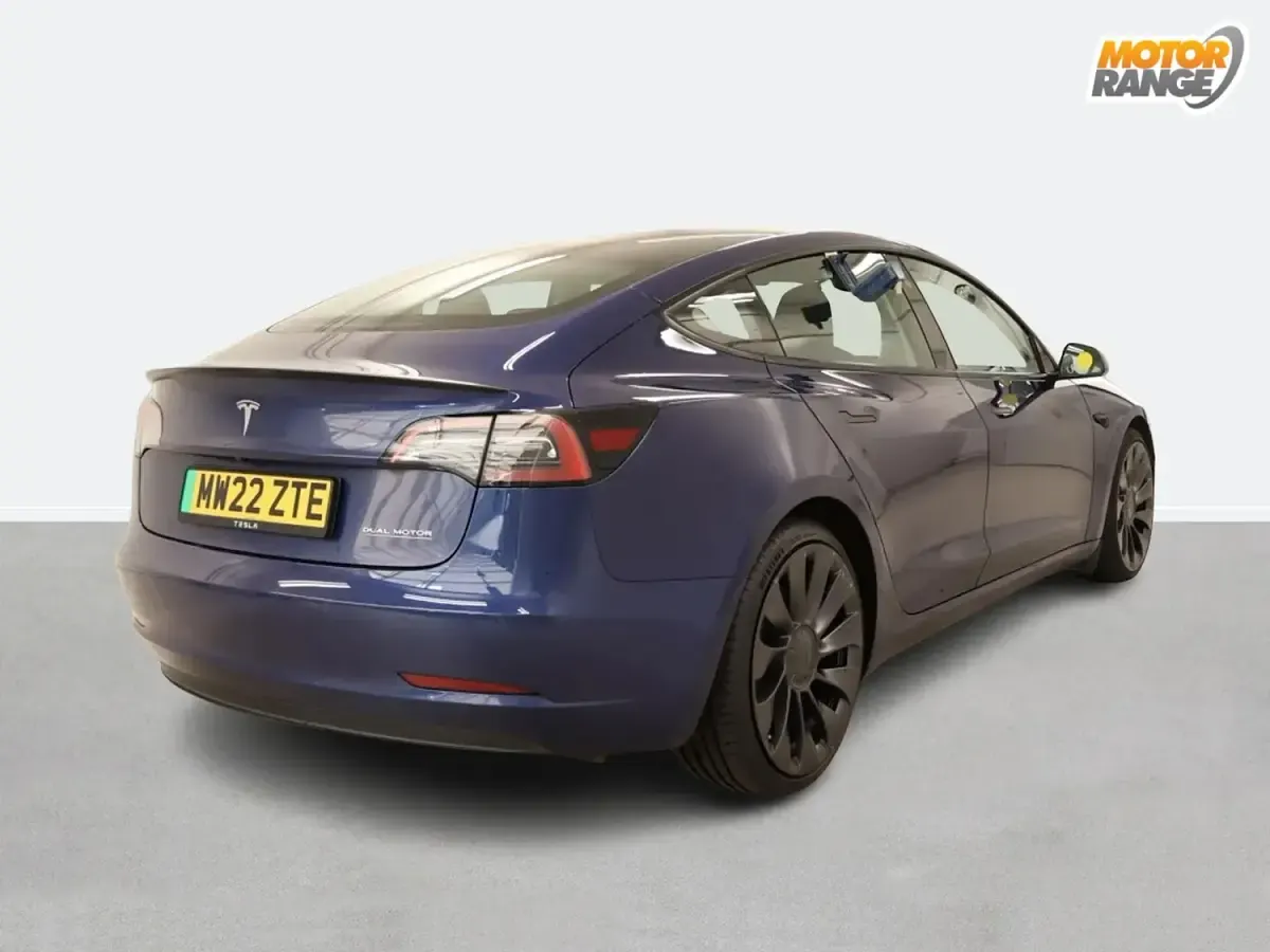 Used Tesla Model 3 Performance 461 kW (627 HP) 2022 Blue Sedan