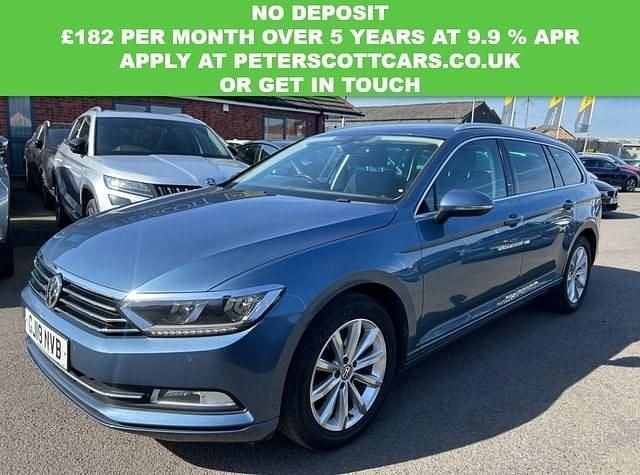Used VW Passat Business 120 HP (88 kW) 2018 Blue Estate