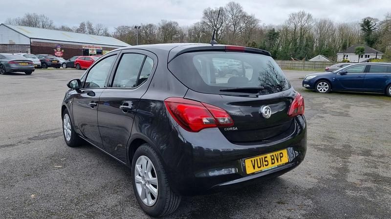 Used Vauxhall Corsa Design Edition 75 HP (55 kW) 2015 Black Hatchback