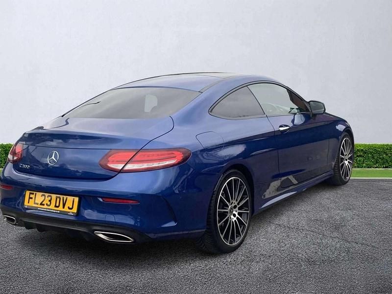 Used Mercedes C300e AMG line 2023 Blue Coupe