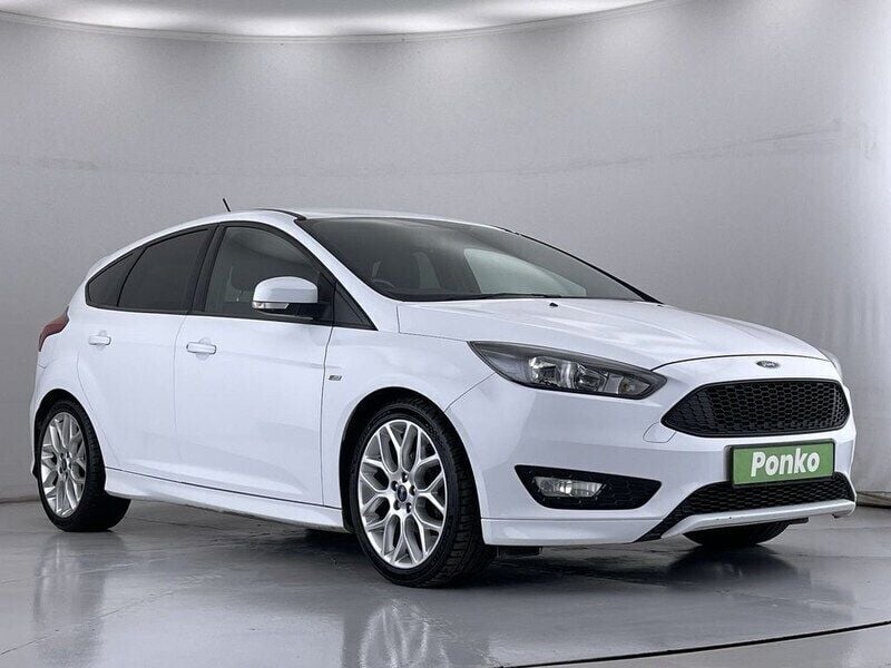 White Used 2018 Ford Focus ST-Line Hatchback | £7,100 (Good price) - Image 1/3