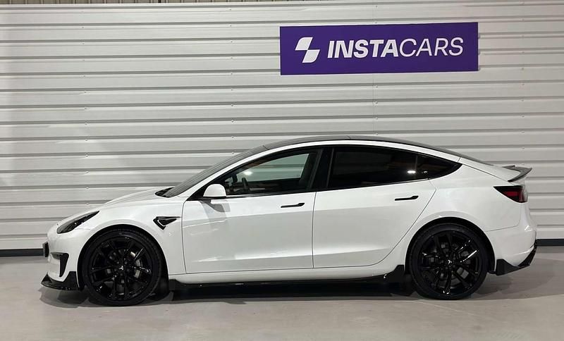 Used Tesla Model 3 Long Range AWD 366 kW (498 HP) 2021 White Sedan