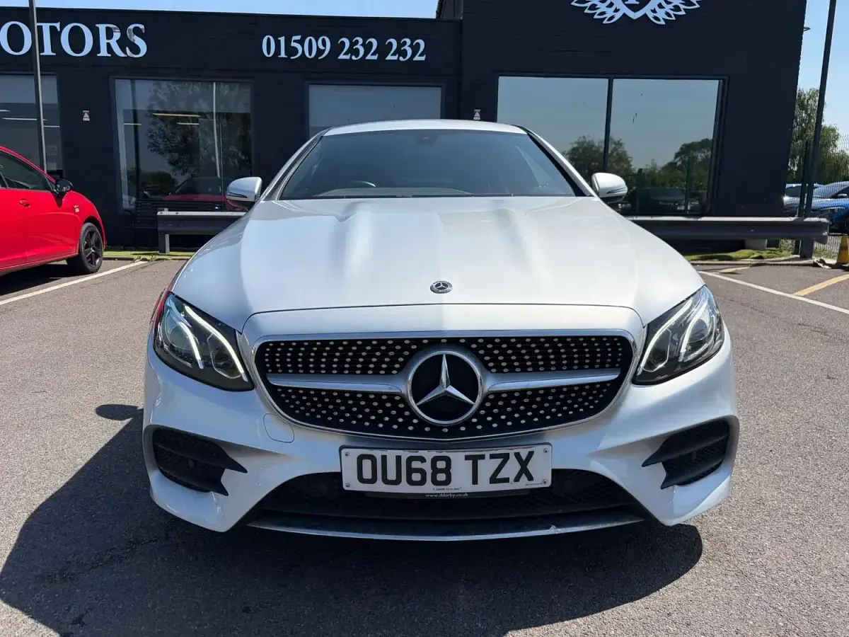Used Mercedes E220 AMG line 2018 Silver Coupe