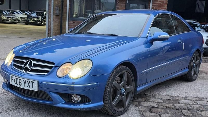 Used Mercedes CLK220 150 HP (110 kW) 2008 Blue Coupe