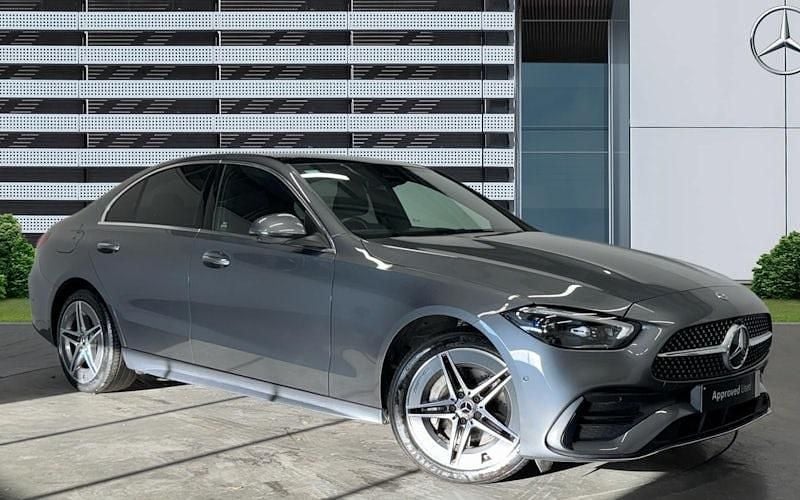 Grey Used 2024 Mercedes C300e AMG Line Premium Plus Sedan | £34,140 (Fair price) - Image 1/4