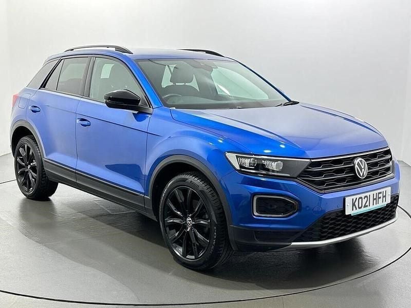 Used VW T-Roc Black Edition 110 HP (80 kW) 2021 Blue SUV