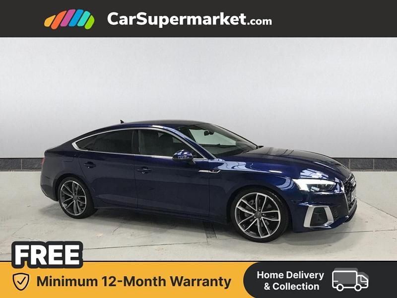 Used Audi A5 S-Line 2020 Blue Hatchback