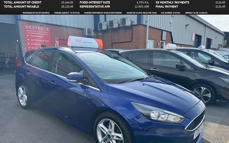 Blue Used 2016 Ford Focus Zetec Hatchback | £6,150 (Fair price) - Image 1/4