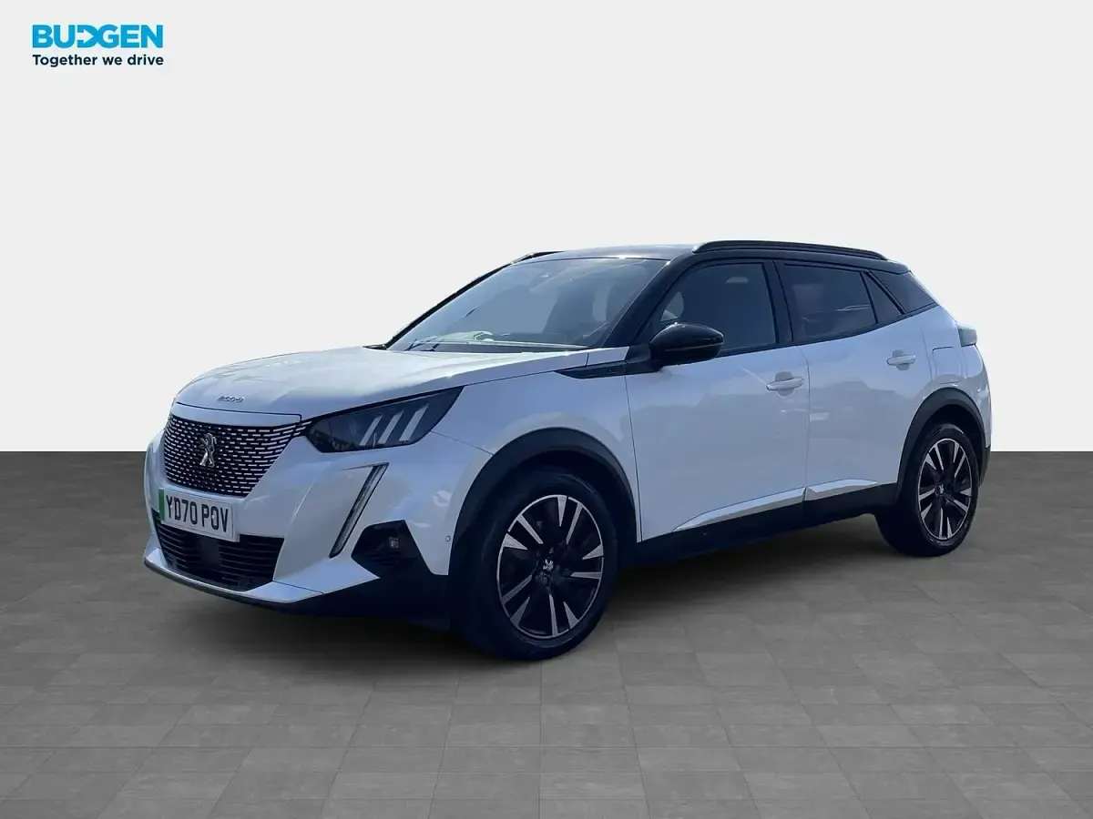 Used Peugeot e-2008 GT-line 100 kW (136 HP) 2020 White SUV