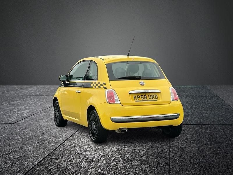 Used Fiat 500 Lounge 69 HP (50 kW) 2008 Yellow Hatchback