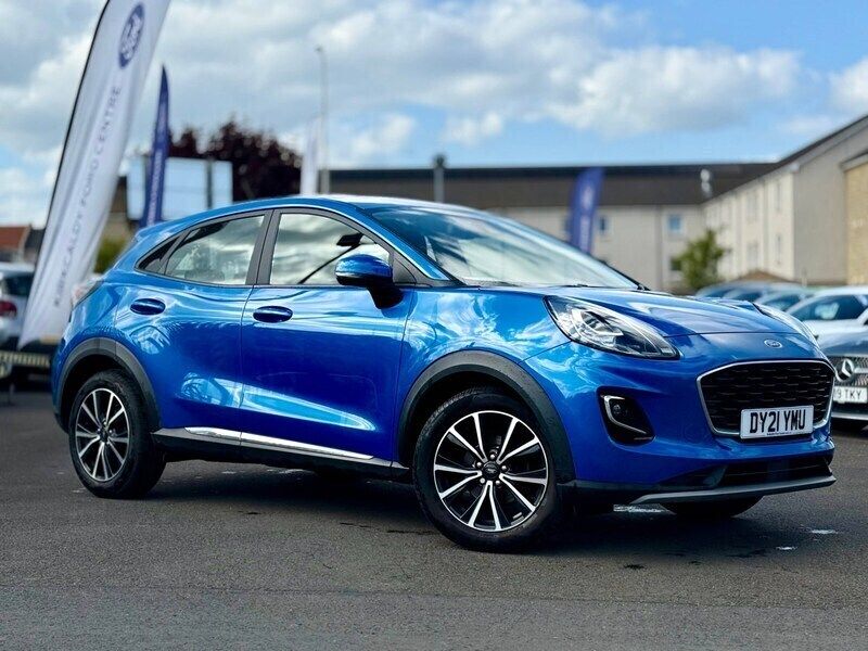 Blue Used 2021 Ford Puma Titanium Hatchback | £15,495 (Good price) - Image 1/3