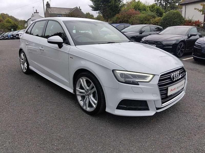 White Used 2019 Audi A3 S-Line Hatchback | £17,495 (Fair price) - Image 1/4