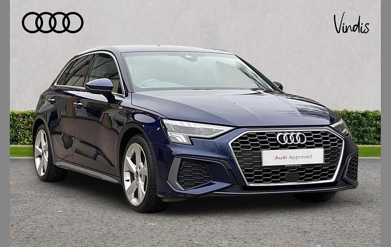 Used Audi A3 S-Line 148 HP (108 kW) 2023 Blue Hatchback