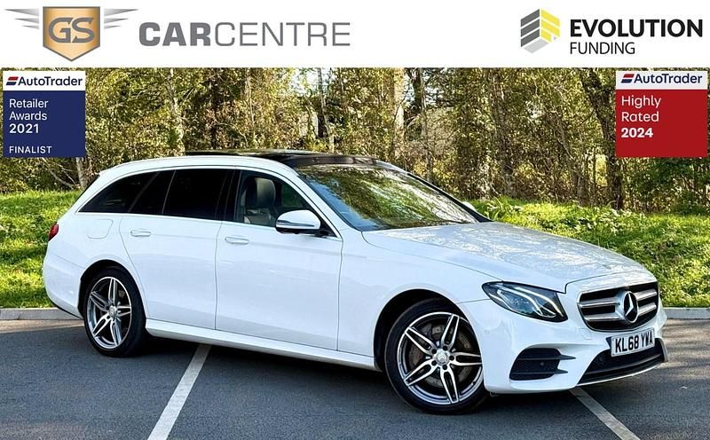 White Used 2019 Mercedes E350 AMG Line Premium Estate | £20,900 (Good price) - Image 1/4