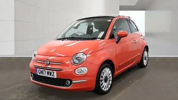 Used Fiat 500 Lounge 69 HP (50 kW) 2017 Pink Cabriolet