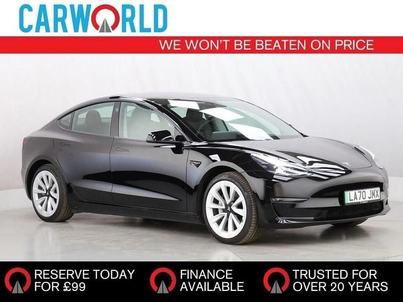 Black Used 2021 Tesla Model 3 Long Range AWD Sedan | £17,705 (Good price) - Image 1/3