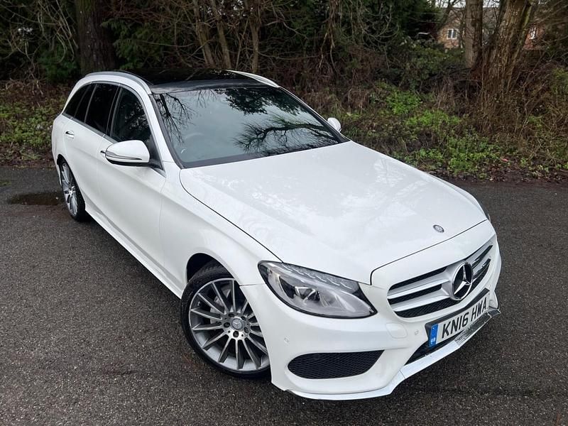 Used Mercedes C220 AMG Line Premium 2016 White Estate